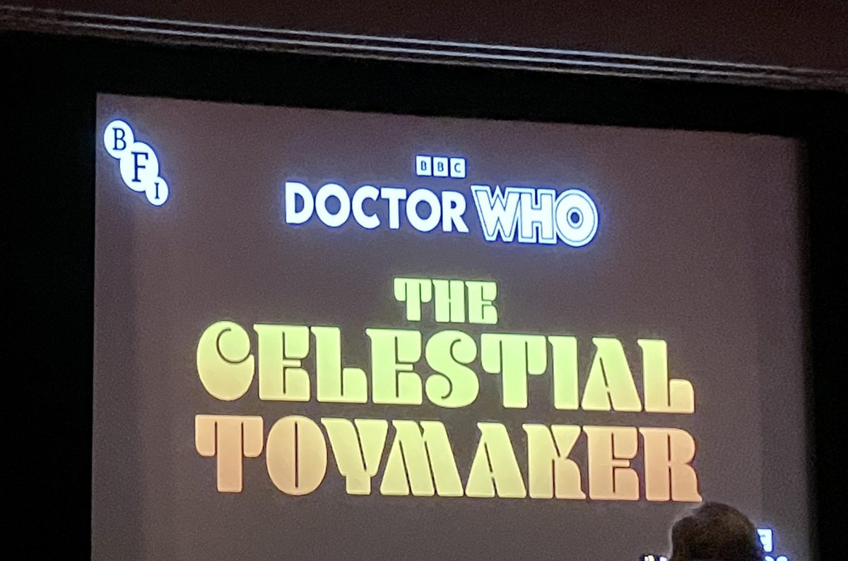 So I’m really treating my inner nerd today. The world premiere of the animated reconstruction of a mostly missing Doctor Who serial from the 1960’s. #bfidoctorwho