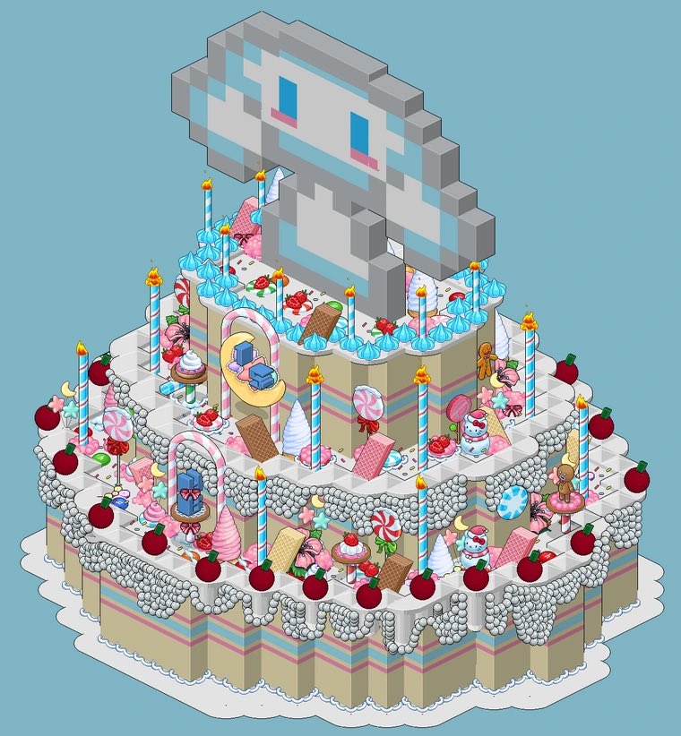 hbtcinnamon's tweet image. Aniversário da Bletinha &amp;lt;3
#Habblet15Anos 🩰🤍