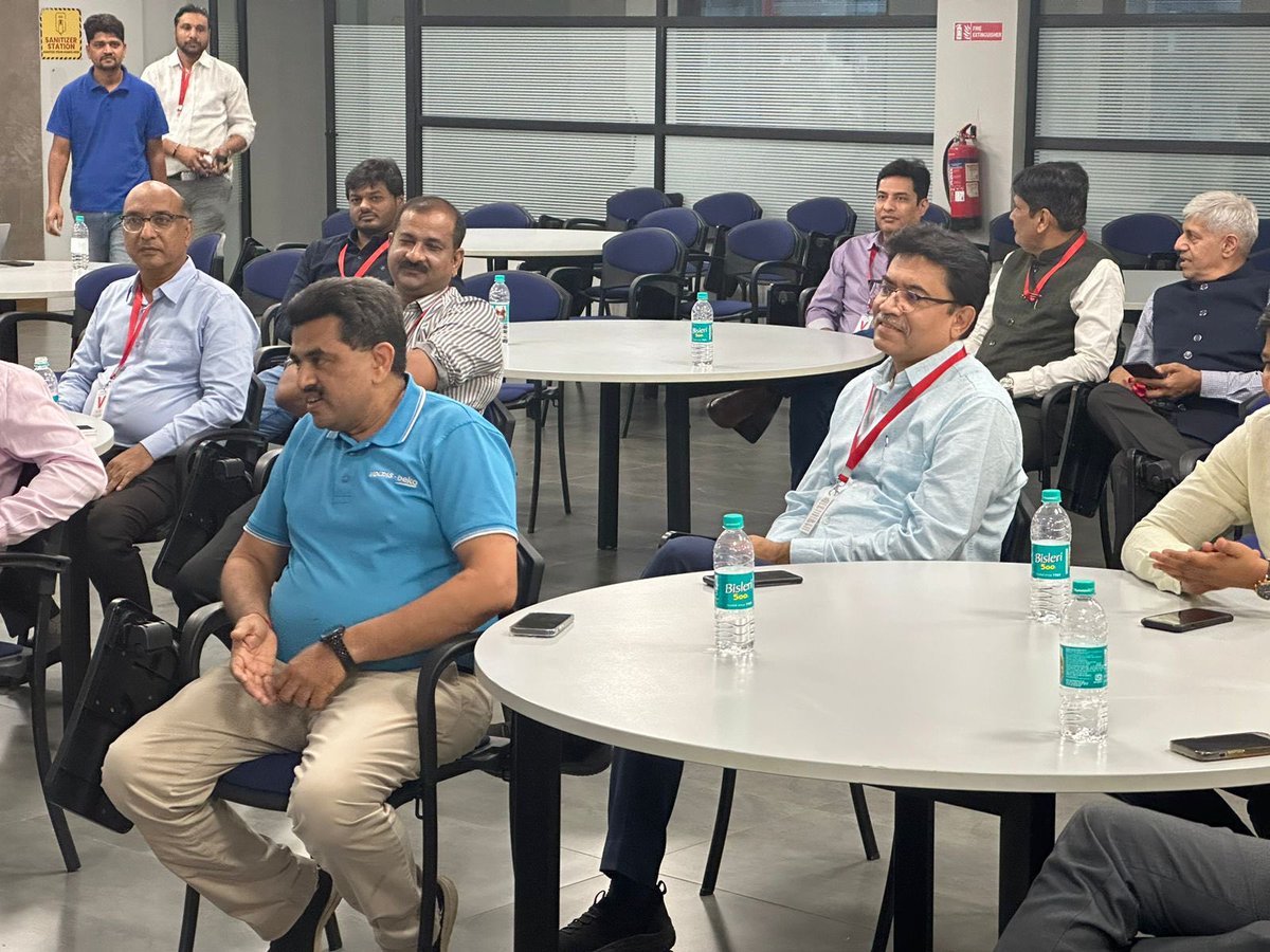 GCCI MSME Committee visited Voltas Beko on Friday to gain insights into home appliance manufacturing & latest technologies. The visit included a tour of the facility, showcasing quality control measures, automation & sustainable practices.