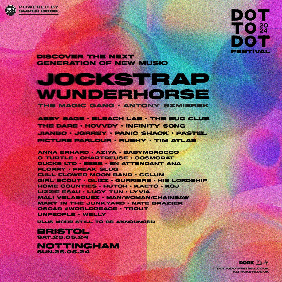 Dot To Dot Nottingham (@d2dnottingham) on Twitter photo ICYMI, we've announced the second wave of artists for D2D 2024, including <a href="/wunderhorse/">Wunderhorse</a>, <a href="/_TheMagicGang/">The Magic Gang</a>, <a href="/antonyszmierek/">Antony Szmierek</a> & so many more! It's shaping up to be a weekend to remember 🤯
Tickets are flying out, grab them NOW here: tinyurl.com/22a2ht7x 🎫 ICYMI, we've announced the second wave of artists for D2D 2024, including <a href="/wunderhorse/">Wunderhorse</a>, <a href="/_TheMagicGang/">The Magic Gang</a>, <a href="/antonyszmierek/">Antony Szmierek</a> & so many more! It's shaping up to be a weekend to remember 🤯
Tickets are flying out, grab them NOW here: tinyurl.com/22a2ht7x 🎫