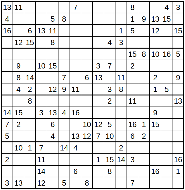 robakun2011's tweet photo. #数独 #sudoku #ナンプレ #numberplace
ブロックが平べったい問題です(*^^*)
基本的な解き方で解けます(^_-)❤️
#robakun https://t.co/jyBd7NsZ0b