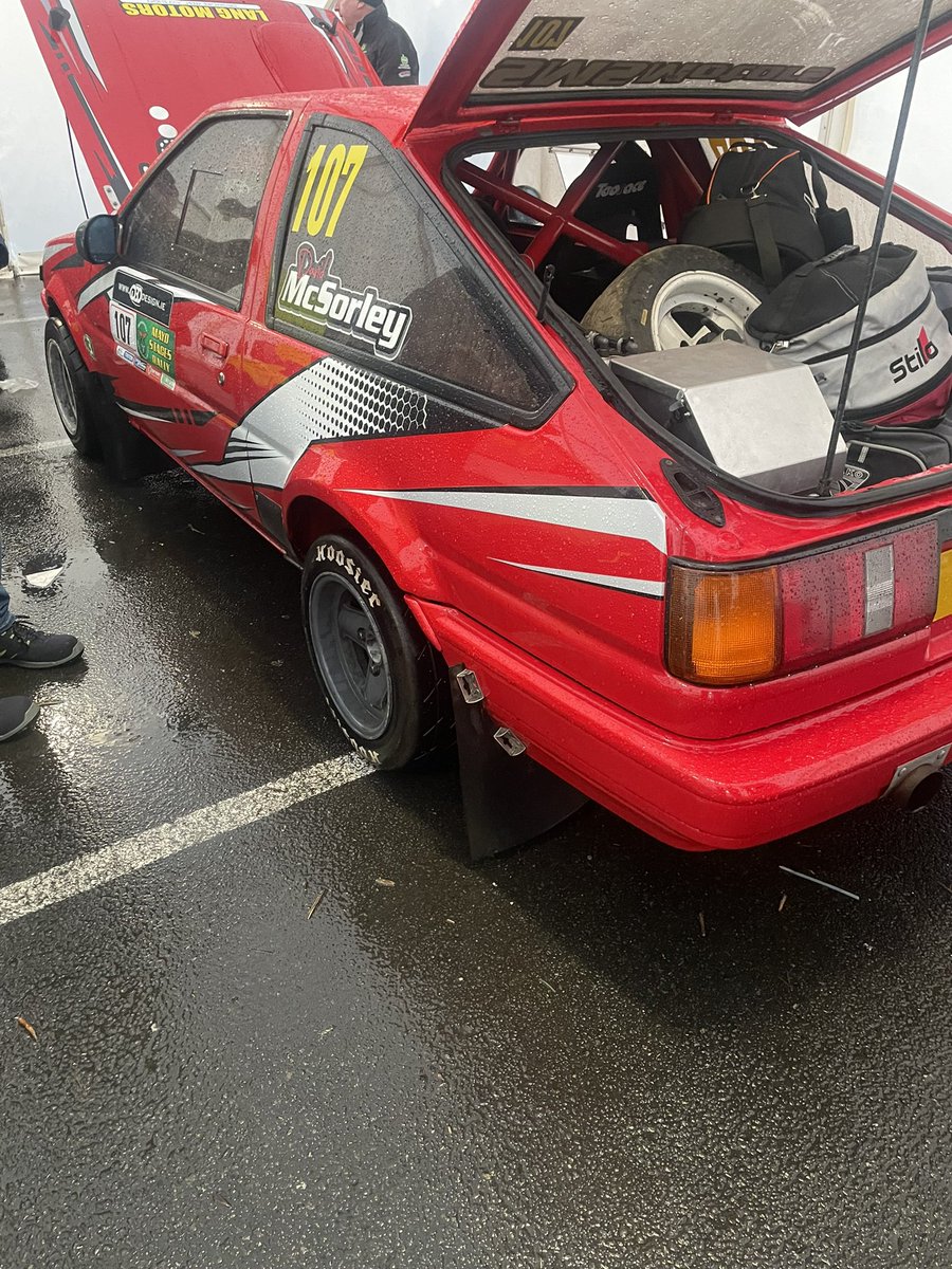 Recce ✅ scrutiny ✅ documentation ✅ all parked up now and ready for a wet day’s rallying tomorrow
