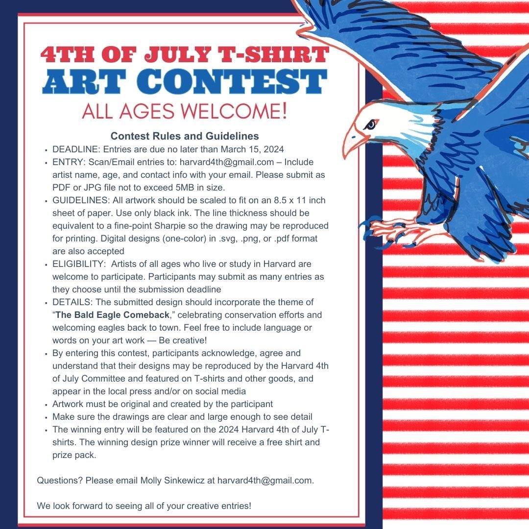 Time is running out! Submit your art contest entry today! ALL AGES WELCOME!