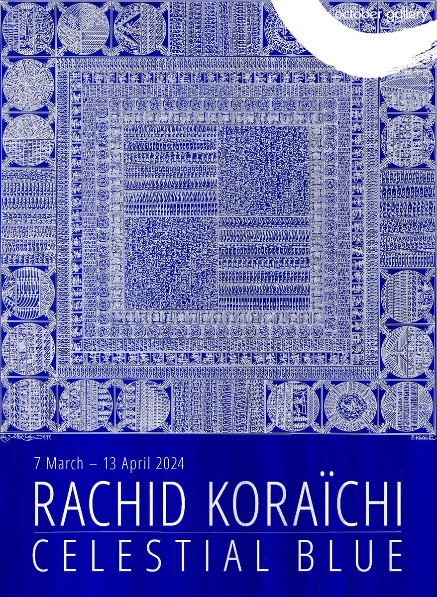 Nahla Al-Ageli (@nahlaink) on Twitter photo My favourite #Algerian artist Rachid Koraïchi will soon have another solo at <a href="/October_Gallery/">October Gallery</a>. Celebrating his 77th year, #CelestialBlue brings recent artwork by the #Sufi practitioner, always emphasizing the message of tolerance and love to all. His work is truly sublime! My favourite #Algerian artist Rachid Koraïchi will soon have another solo at <a href="/October_Gallery/">October Gallery</a>. Celebrating his 77th year, #CelestialBlue brings recent artwork by the #Sufi practitioner, always emphasizing the message of tolerance and love to all. His work is truly sublime!