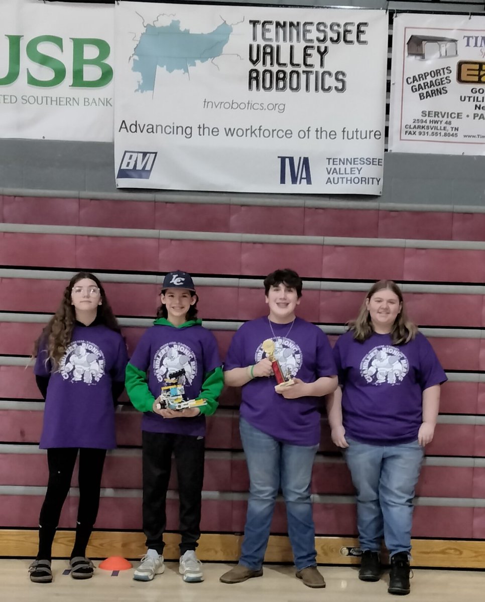 Spending the morning with some awesome <a href="/ChandlersSchool/">Chandler's School</a> innovators at regional RCX tournament.  Congrats to the Bionic Bears who are headed to state with a second place win today!💜 #STLP #LCPride