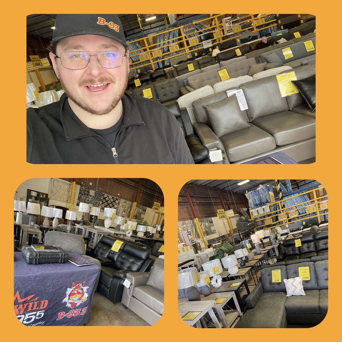 Harley is at <a href="/SurplusFurnitur/">Surplus Furniture CA</a> (104 13st north Lethbridge) until 2pm today!! Say hi! Lots of new inventory and deals!