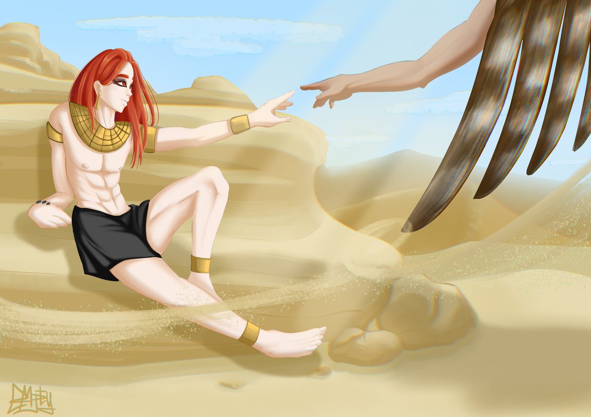 emptywallss_'s tweet image. Ofc im not Michelangelo but 😝

#Seth #Horus #Ennead #Ennead_art #fanart #ENNEAD #art