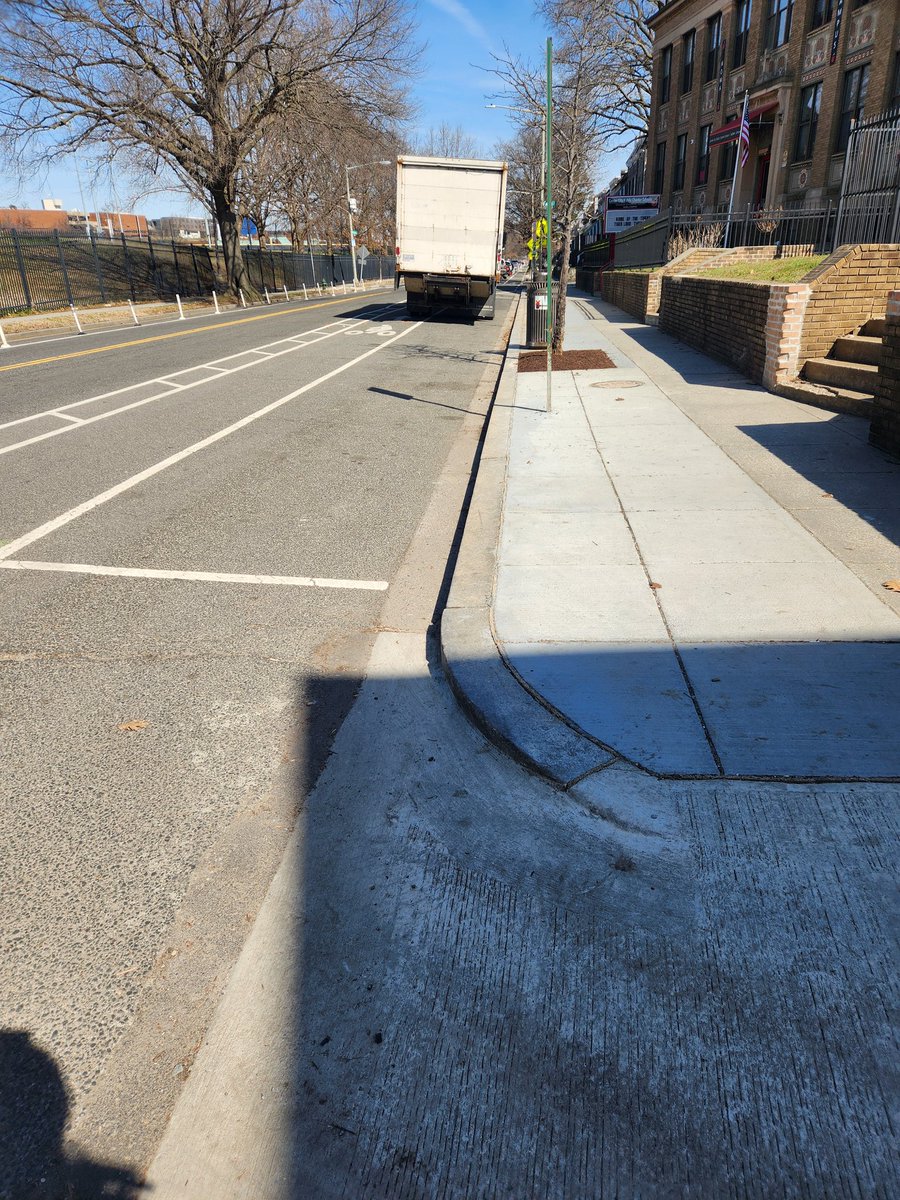 Hey <a href="/CMZParker5/">Councilmember Zachary Parker</a> @StephenACobb @dc311gov can we improve contractor accountability for repairing bike lanes and flex posts? And maybe not parking in bike lanes? On West Virginia Ave between Morse &amp; Neal.