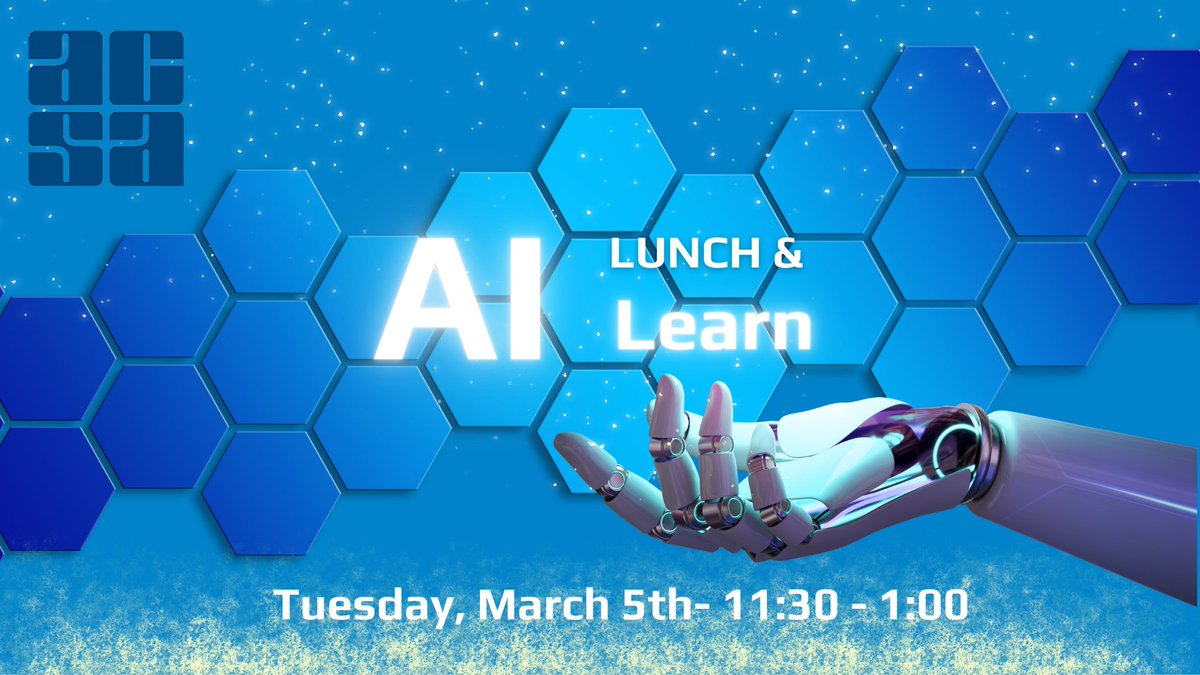 To my new friends from #TDLS24 I'm hosting an @ACSARegion_11 Lunch and Learn on Tuesday. Feel free to sign up! bit.ly/ACSA11AI