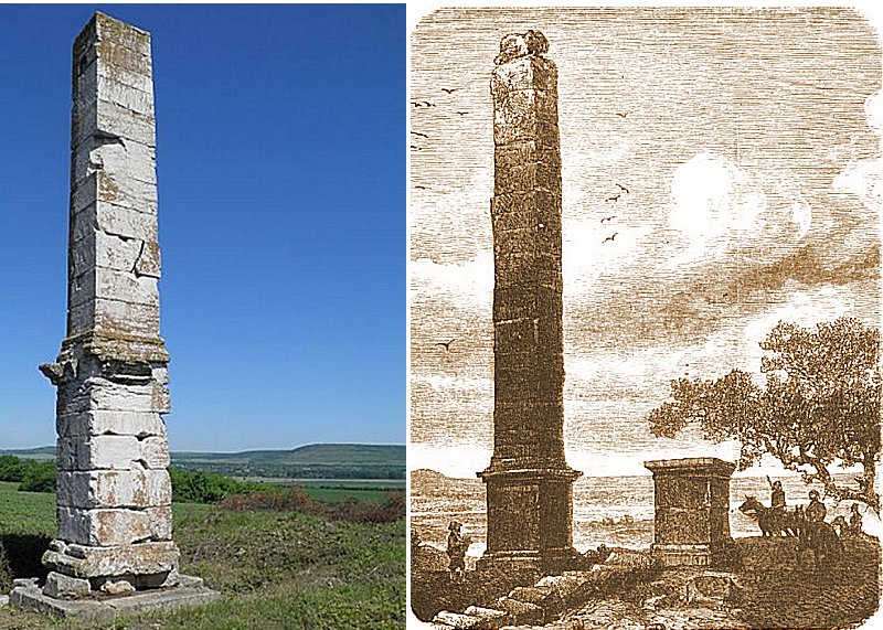 Ancient #Roman Lesicheri Obelisk is an enigmatic Roman structure of old times. Were the two obelisks related to Emperor #Trajan's triumph over the #Dacians? tinyurl.com/2avbaav2