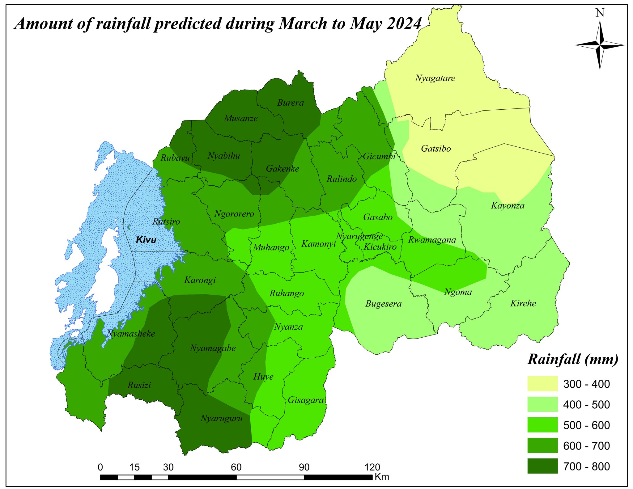 X-এ MeteoRwanda: "The predicted rainfall during the rainy season of March-May (MAM) 2024 known as Itumba in Kinyarwanda, will be above normal. Expected rainfall is resulted from ongoing El Nino conditions due