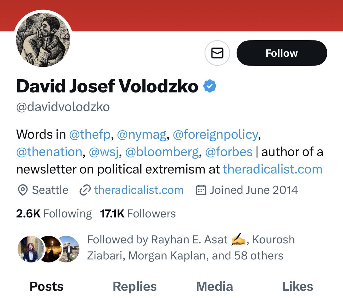 A person named David Volodzo—who has published in Forbes, NY Mag &amp; Foreign Policy—has, in the year of our lord 2024, written a piece titled “The Case for Colonizing Gaza.”

The problem w/ Palestinian society, he alleges, is Palestinian society (“the ppl themselves”).

Abhorrent.