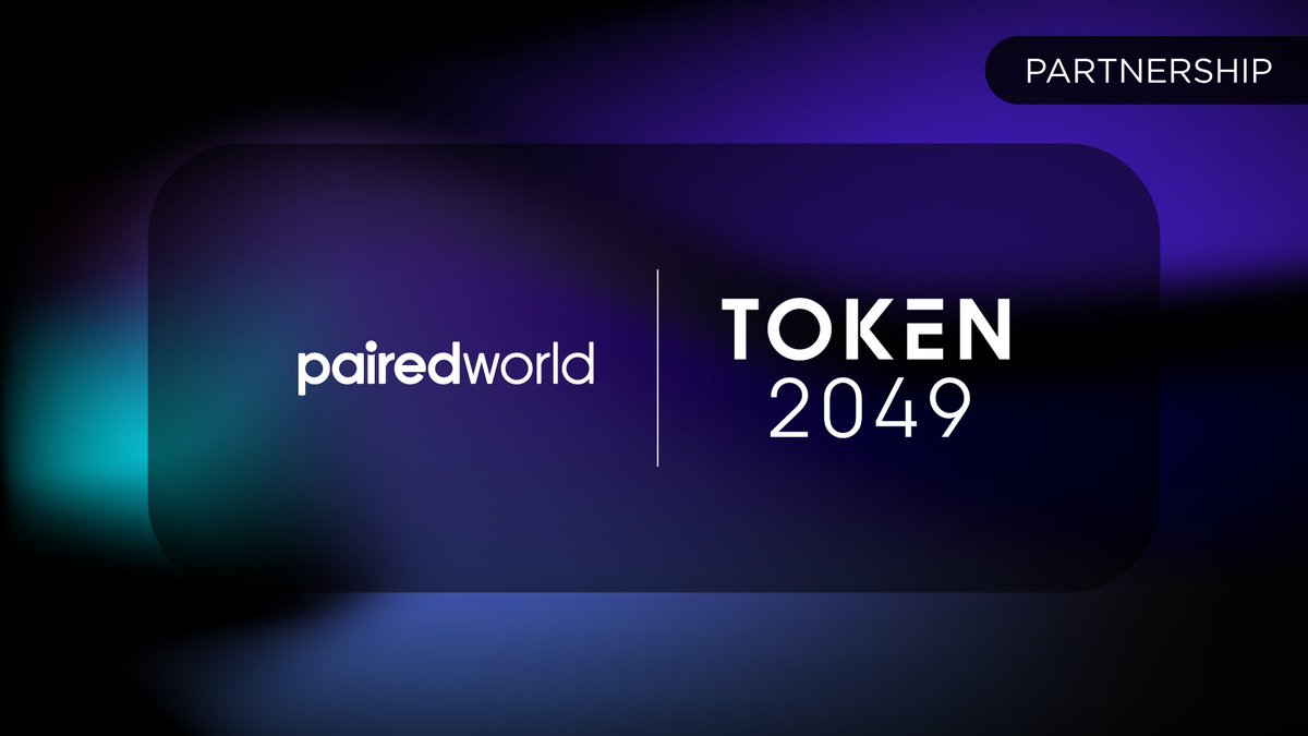 We are excited to announce that we are official Community Partners at @token2049 in Dubai 🇦🇪. Don't miss this chance to experience our innovative @w3meetapp in action. Connect with industry leaders, meet individuals who share your passions, and earn $PAIRED rewards while doing…