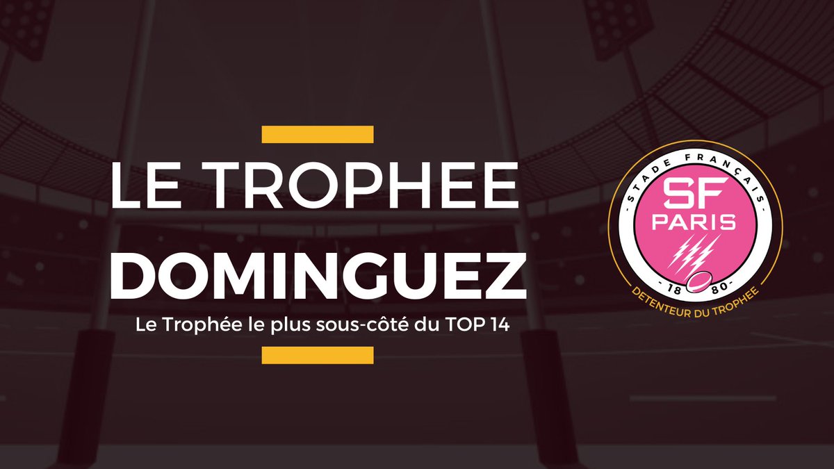 📋Le détenteur du #TropheeDominguez :

➡️ @SFParisRugby (🏆)

#TOP14 #SFPSP 
@top14rugby