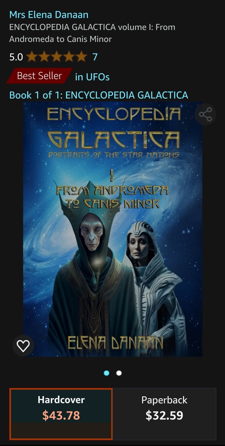 ENCYCLOPEDIA GALACTICA エレナダナーン Amazon.com: ENCYCLOPEDIA GALACTICA volume I: From Andromeda