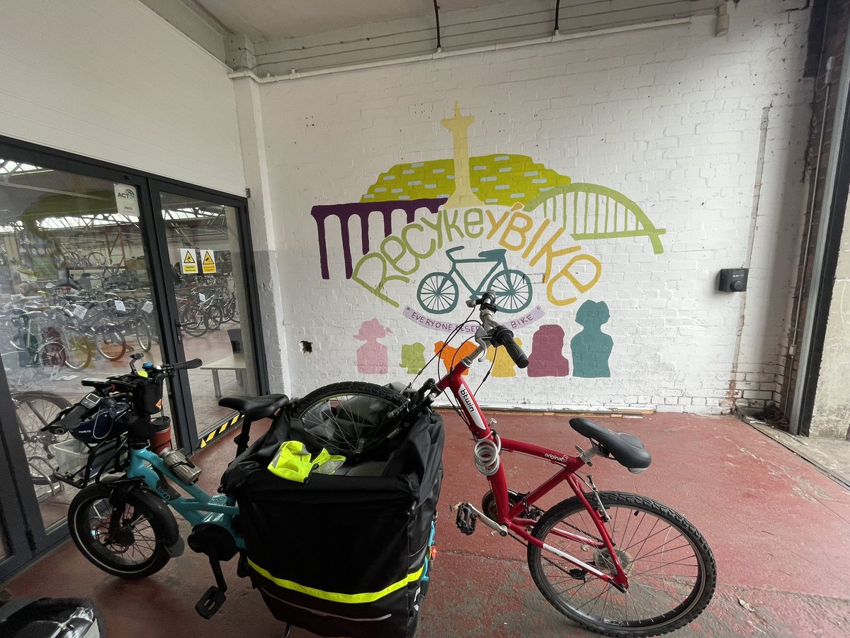 Had one bike too many; but was fun towing it along Hadrian’s Cycleway (NCR72) to <a href="/RYBike/">Recyke y'Bike</a>