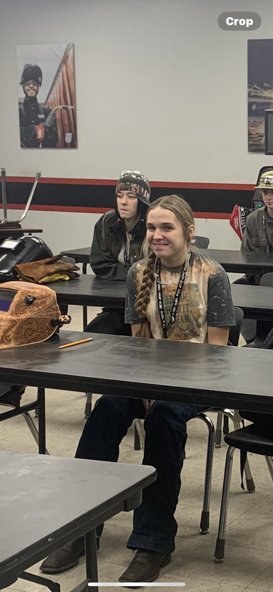 This young lady is representing CHS at UTI Welding competition. Working towards some scholarship money.  She’s gonna be building the world sooner or later