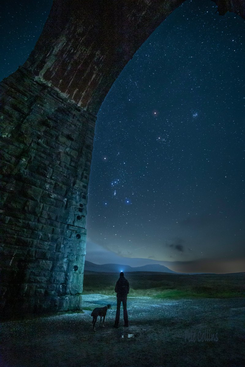 A magical night at Ribblehead Viaduct. Ingleborough in the distance. @stormhour @yorkshire_dales @skyatnightmag