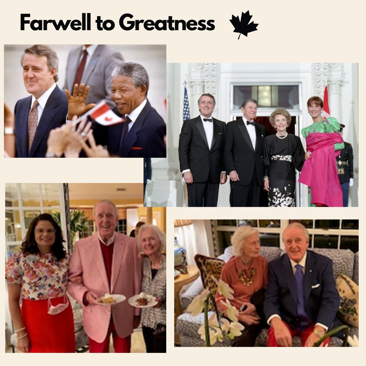 Paying tribute to the Right Honorable Brian Mulroney, who led Canada from 1984 to 1993 - his legacy will withstand the winds of time. Beyond politics, he was the beloved patriarch of our family whose wisdom guided us and instilled values that will ripple across generations.
