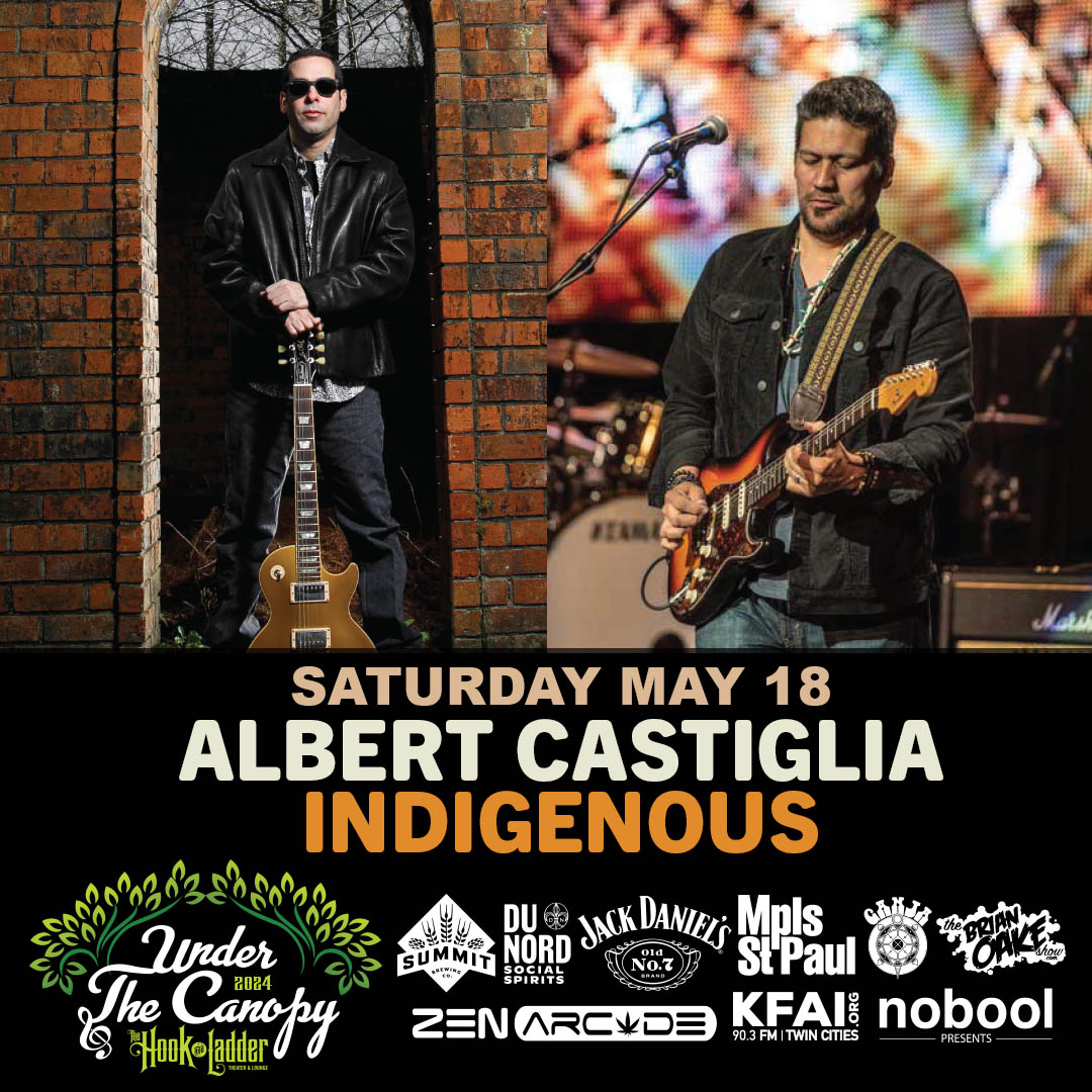 Tickets On-Sale NOW! Roots, Rock & Deep Blues Music Festival Presents Albert Castiglia Band / Indigenous on Saturday, May 18 'Under The Canopy' @thehookmpls -- BUY TICKETS ->> …rtCastiglia-Indigenous.eventbrite.com -- #UTC24 #TheHookMpls #NoboolPresents #Mpls @AlbertCastiglia @Indigenousrocks