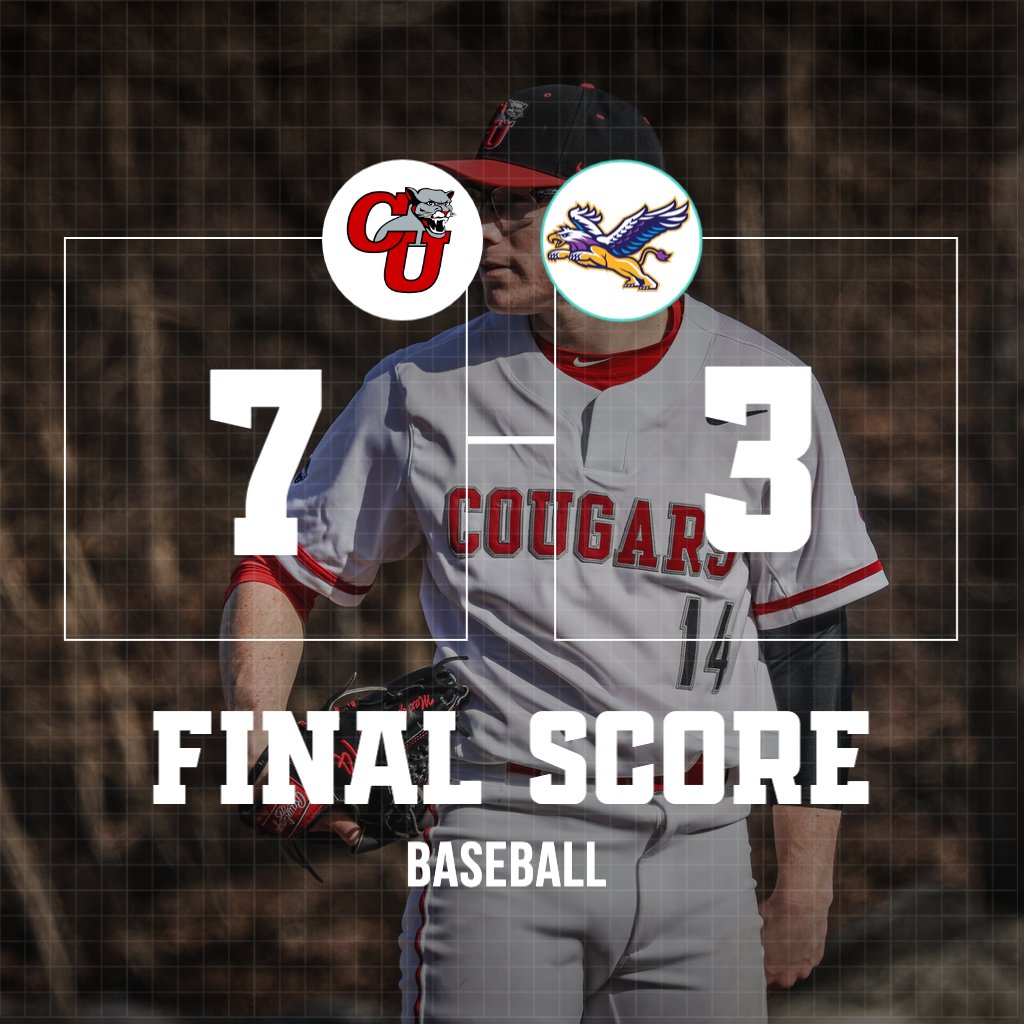 Baseball Opens Spring Break With 7-3 Win Against Fontbonne

Gitlin: 7.0 IP, 6 K's, 1 ER

Caulfield: 2 RBI's

Soares: 3 Hits

Mariani, Doran, Soares, Hollinrake: RBI

📰 tinyurl.com/awcxt88b

#RollCougs