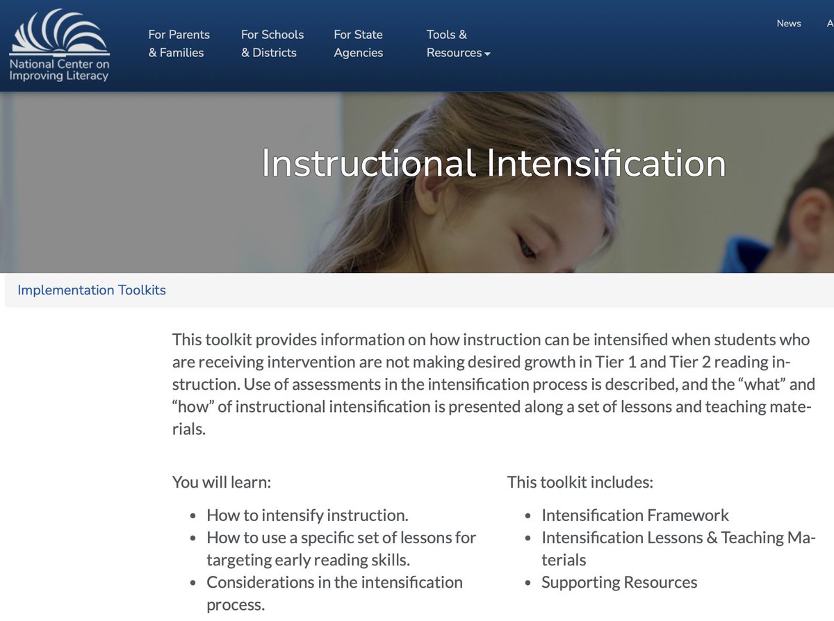 The Reading League New Jersey (@readingleaguenj) on Twitter photo Have you seen the <a href="/NCILiteracy/">National Center on Improving Literacy</a> Instructional Intensification Toolkit? Great information, check it out: improvingliteracy.org/kit/instructio… Have you seen the <a href="/NCILiteracy/">National Center on Improving Literacy</a> Instructional Intensification Toolkit? Great information, check it out: improvingliteracy.org/kit/instructio…