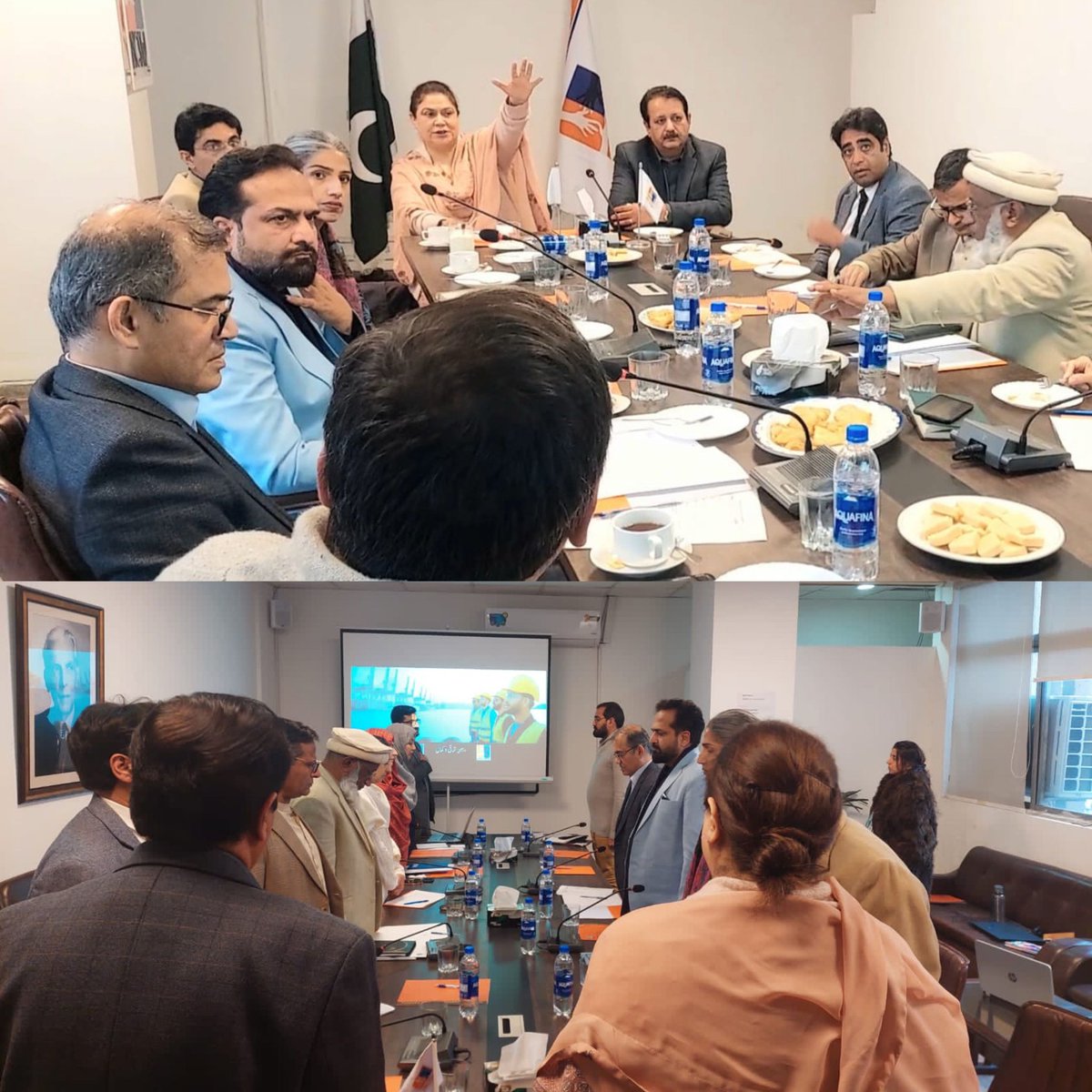 Preparatory meeting for the National Womens Conference to be held on 4th of March at National library Islamabad, in connection with the #InternationalWomensDay with collaboration of @PPAFofficial & Dukhtran was held at NCSW headquarters.