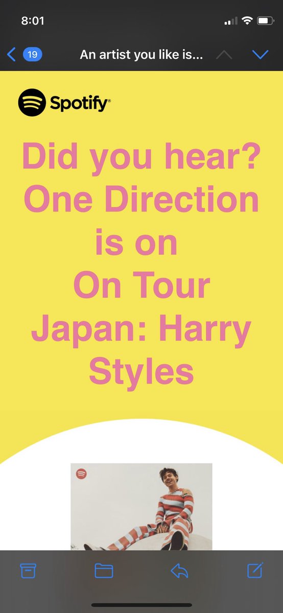 SPOTIFY. 
Seeing the words “One Direction” and “on tour”
THE WORDING AND MY DYSLEXIC ASS.
YOU CANT DO ME LIKE THAT😭😭
<a href="/Spotify/">Spotify</a>