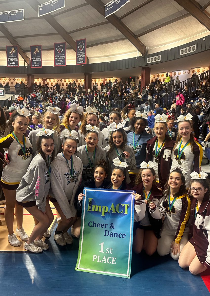 PRHScheer_'s tweet photo. And that’s a wrap! 🥹

The 2024 season comes to an end with unparalleled success for this program. A 14-1 overall record, including today’s first place finish at ImpACT’s Cheer Championship.

PRoud is an understatement. 

#talonsout 🦉 https://t.co/ruHHfkDNAx