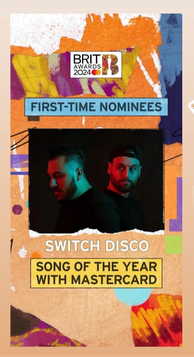 SakisZante's tweet photo. Good luck @SwitchDiscoUK @BRITs tonight very exciting to watch it @ITV https://t.co/Jgtadz763t