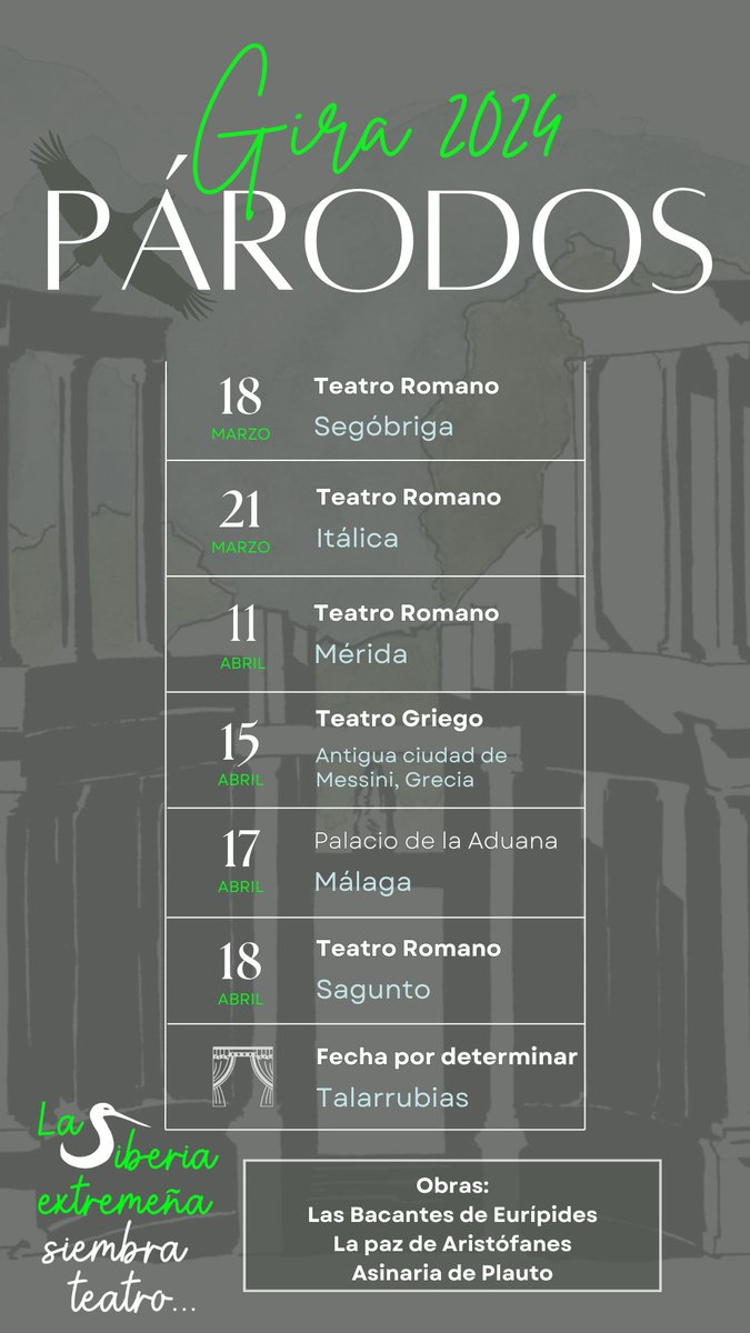 20 años  llevamos en el IES Siberia Extremeña avivando teatro grecolatino. Allá vamos. Larga vida a los clásicos.