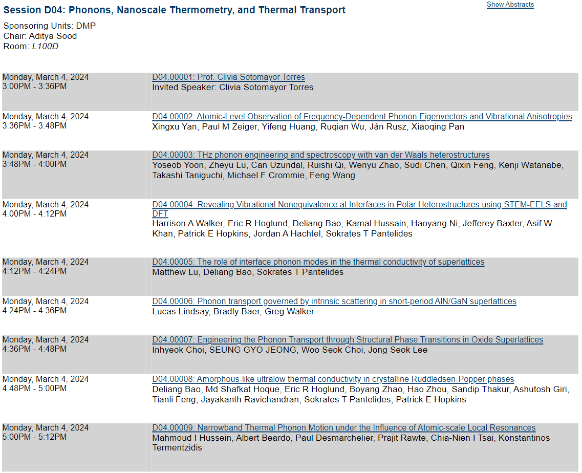 Aditya Sood (@adusood) on Twitter photo If you're at #APSMarchMeeting next week, check out this cool symposium on transport that I'm organizing with Mandar Deshmukh <a href="/TIFRScience/">Tata Institute of Fundamental Research</a>. Electrons, phonons, excitons, polaritons -- we'll have it all! + I'll be there and look forward to catching up. <a href="/APSphysics/">American Physical Society</a> @APSMeetings If you're at #APSMarchMeeting next week, check out this cool symposium on transport that I'm organizing with Mandar Deshmukh <a href="/TIFRScience/">Tata Institute of Fundamental Research</a>. Electrons, phonons, excitons, polaritons -- we'll have it all! + I'll be there and look forward to catching up. <a href="/APSphysics/">American Physical Society</a> @APSMeetings