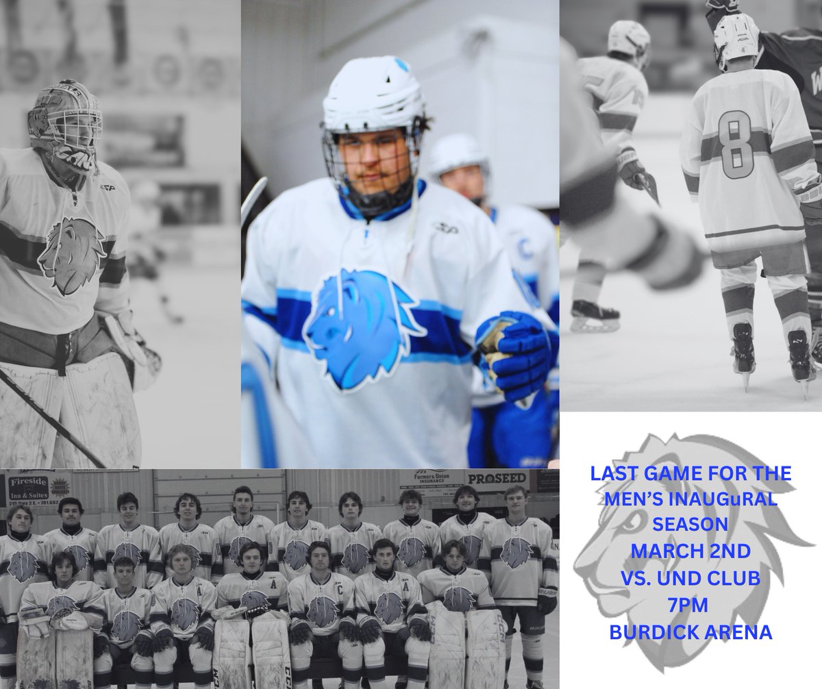LRSCMHky's tweet image. GAMEDAY!
vs. UND Club | 7pm
Final Hockey Game of the Year
Free Skate for Kids to Follow Game
Burdick Arena
Livestream: youtube.com/@lakeregionsta…
#RoyalsFamily #LR4Life