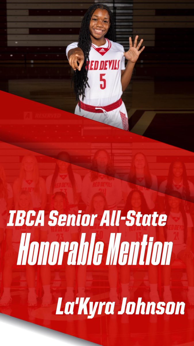 🚨STILL AVAILABLE 

2024 <a href="/LakyraJ5/">Lakyra Johnson</a> named IBCA Senior All-State Honorable Mention after averaging  13.3ppg, 8.3rpg, 2.4apg, 1.7spg this season