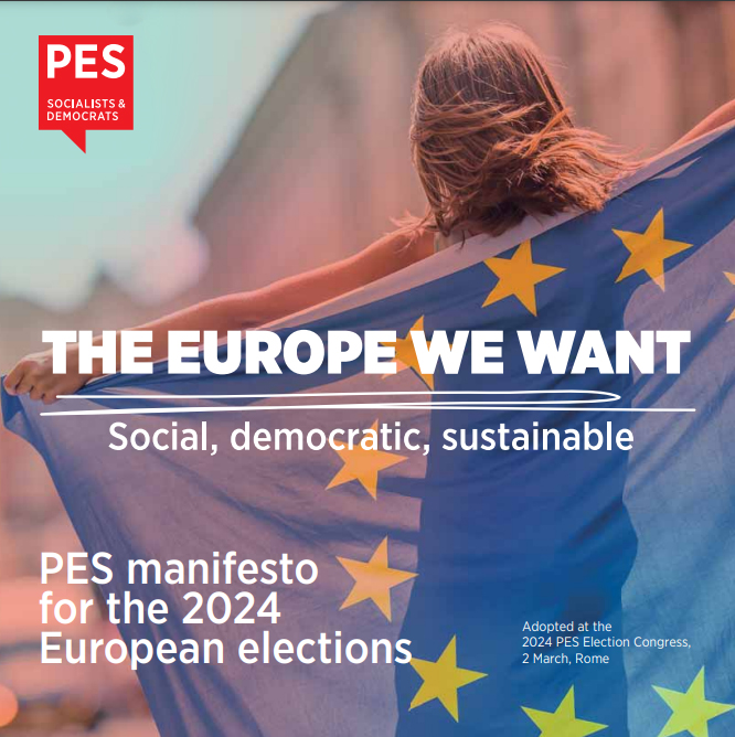 Have you checked the #PESmanifesto, just adopted by the #PESCongress?
English - news.pes.eu/manifesto24_EN
Italian - news.pes.eu/manifesto24_IT
French - news.pes.eu/manifesto24_FR
German - news.pes.eu/manifesto24_DE
Spanish - news.pes.eu/manifesto24_ES
Available in 5 languages, more coming up