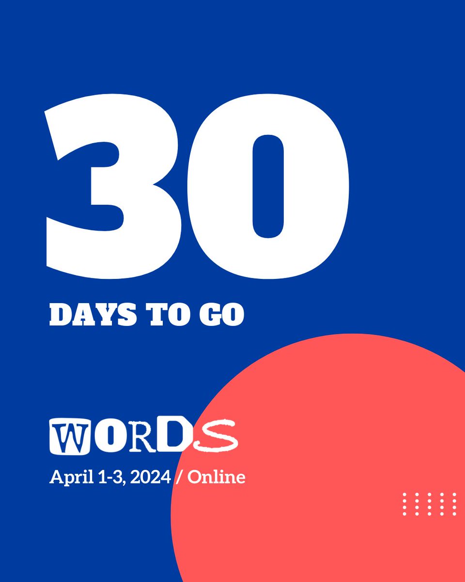 🚀 Only 30 days to WORDS 2024! Delve into the world of UX writing, where every word counts in crafting unforgettable user experiences.
smpl.is/8koa6

📅 April 1-3, 2024 | 🌐 Online Event