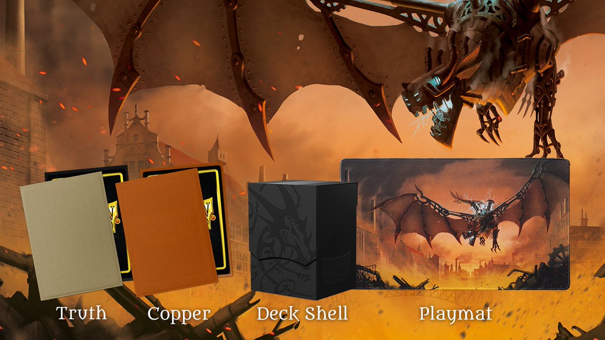 Gear up and add some dragons to your play area! Our high quality dragon art playmats come with stitched edges and can be combined with Dragon Shield sleeves & accessories for limitless combinations and unique aesthetics dragonshield.com/p/primus-tcg-p… What’s your play area aesthetic?