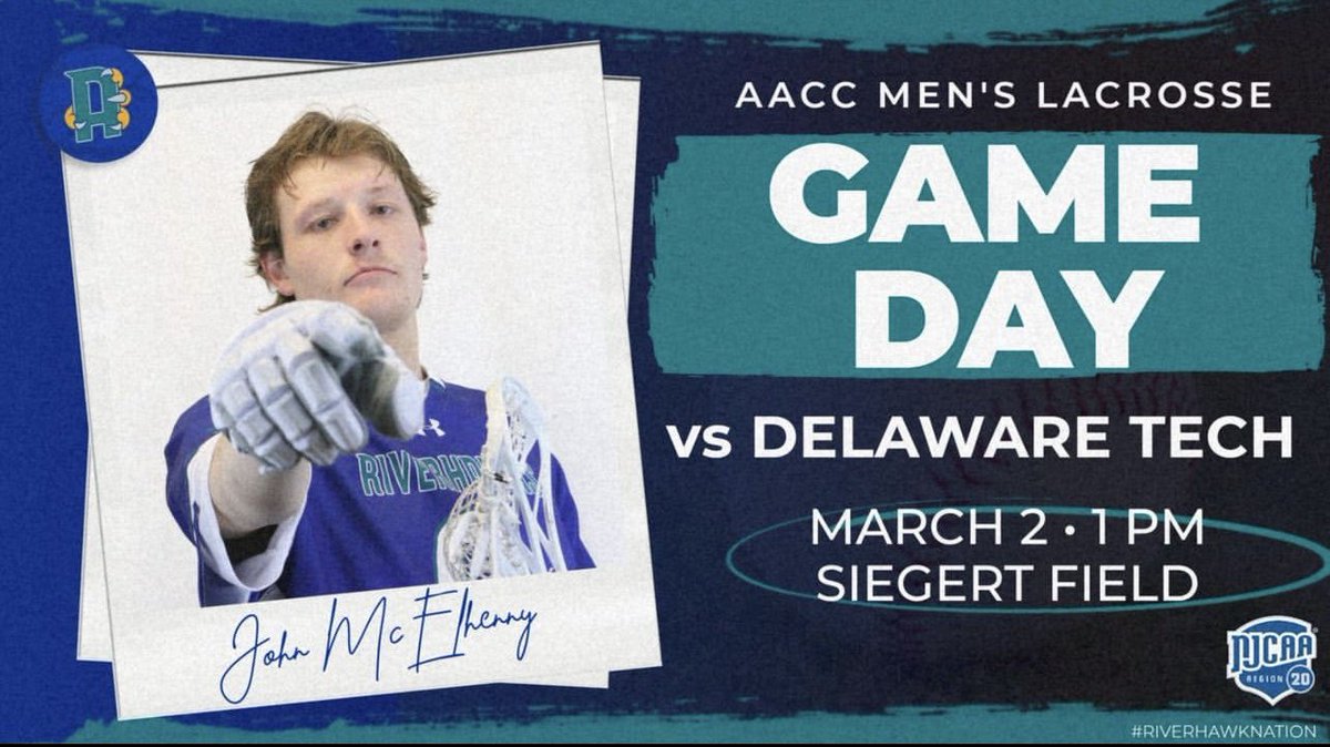 GAMEDAY!! Be sure to make it out to the nest today as we take on Del Tech CC and look to improve to 2-0! Link to stream in bio.