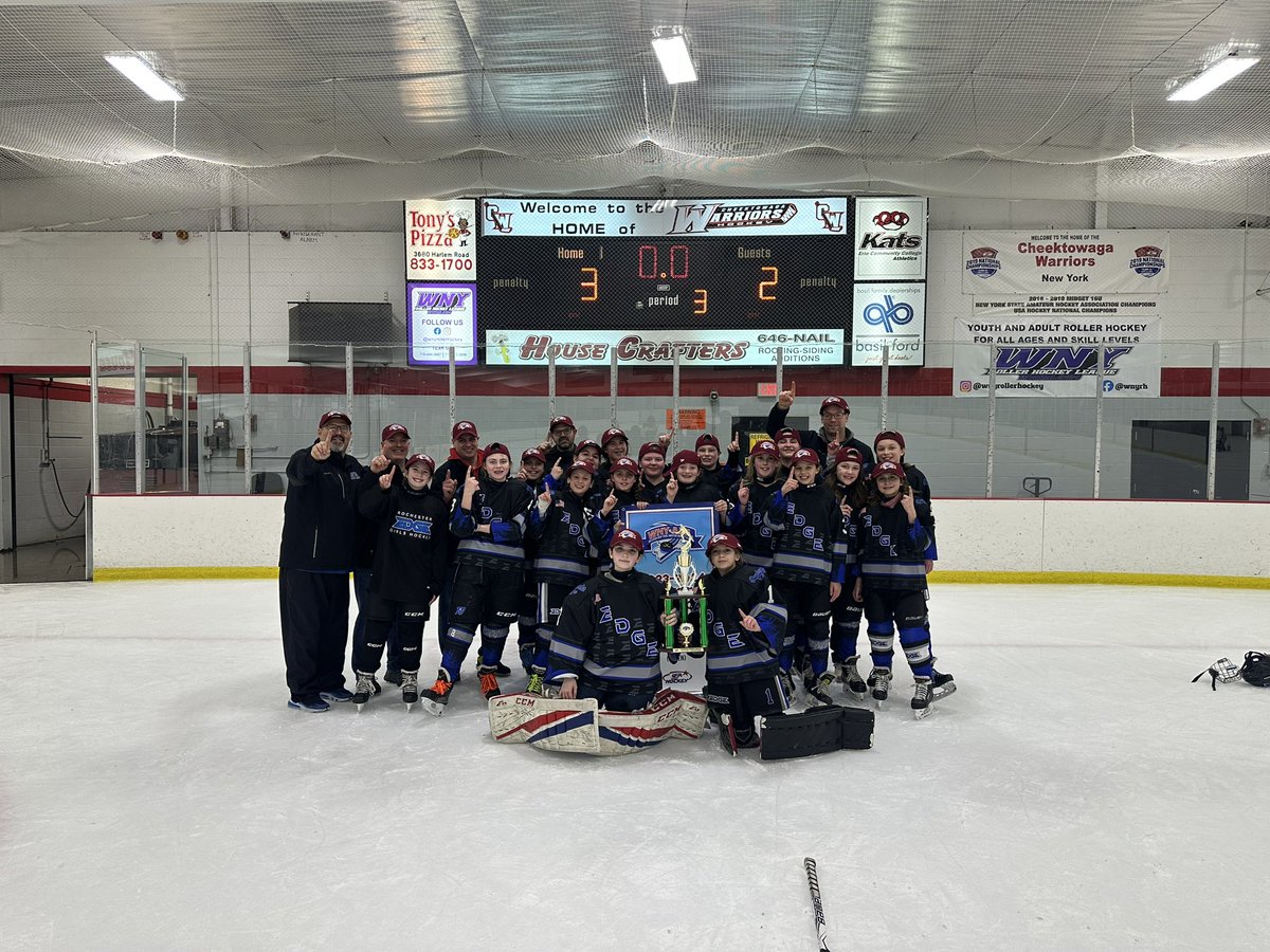 FaceOffPhil's tweet image. These girls are awesome. Such an honor coaching them to the history making championship. First all girls team to ever win a championship in the WNYAHL league. Paving the way for the future. #playLikeaGirl