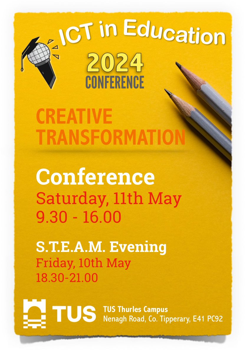 Date for your diary - @ICTedu will be on Saturday 11th May with a STEAM Evening on Friday 10th May #CESICon