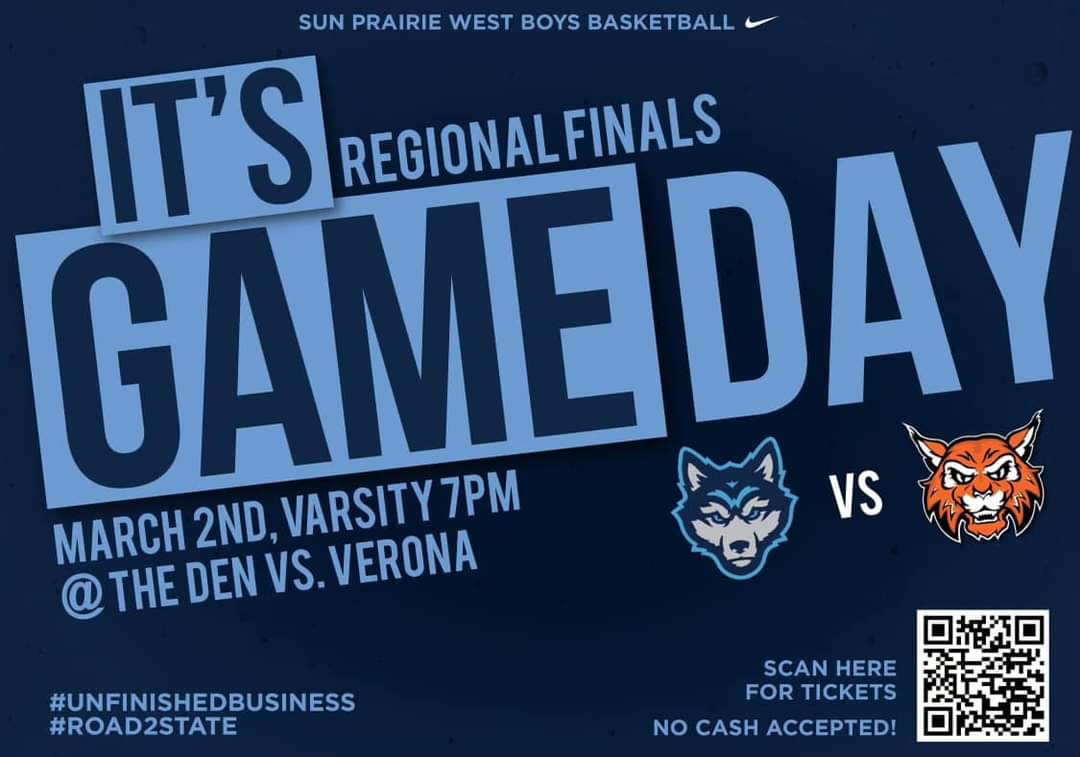 Pack the Wolves Den tonight! Tickets ONLY available online. Go Wolves! 🐺 🏀 @spwboysbb #unfinishedbusiness