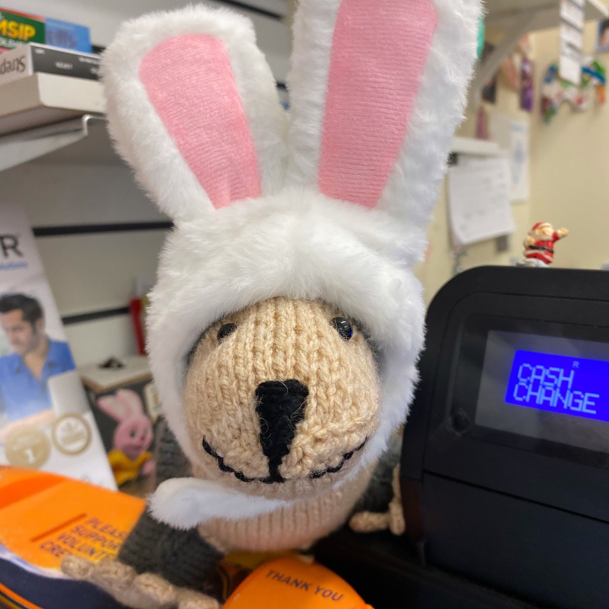 Fergal the ferrets Easter hat arrived today and you have to admit he’s looking pretty cute 🥰🐰@LIFERathlin #easterbonnet #rabbitears #easter #ferret #islandshop #rathlinisland