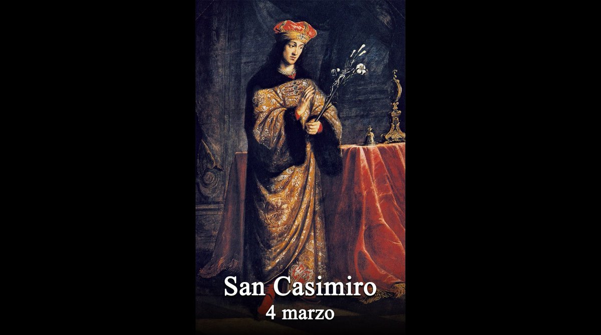 Oggi si celebra: San Casimiro santodelgiorno.it 
#santodelgiorno #chiesacattolica #sancasimiro