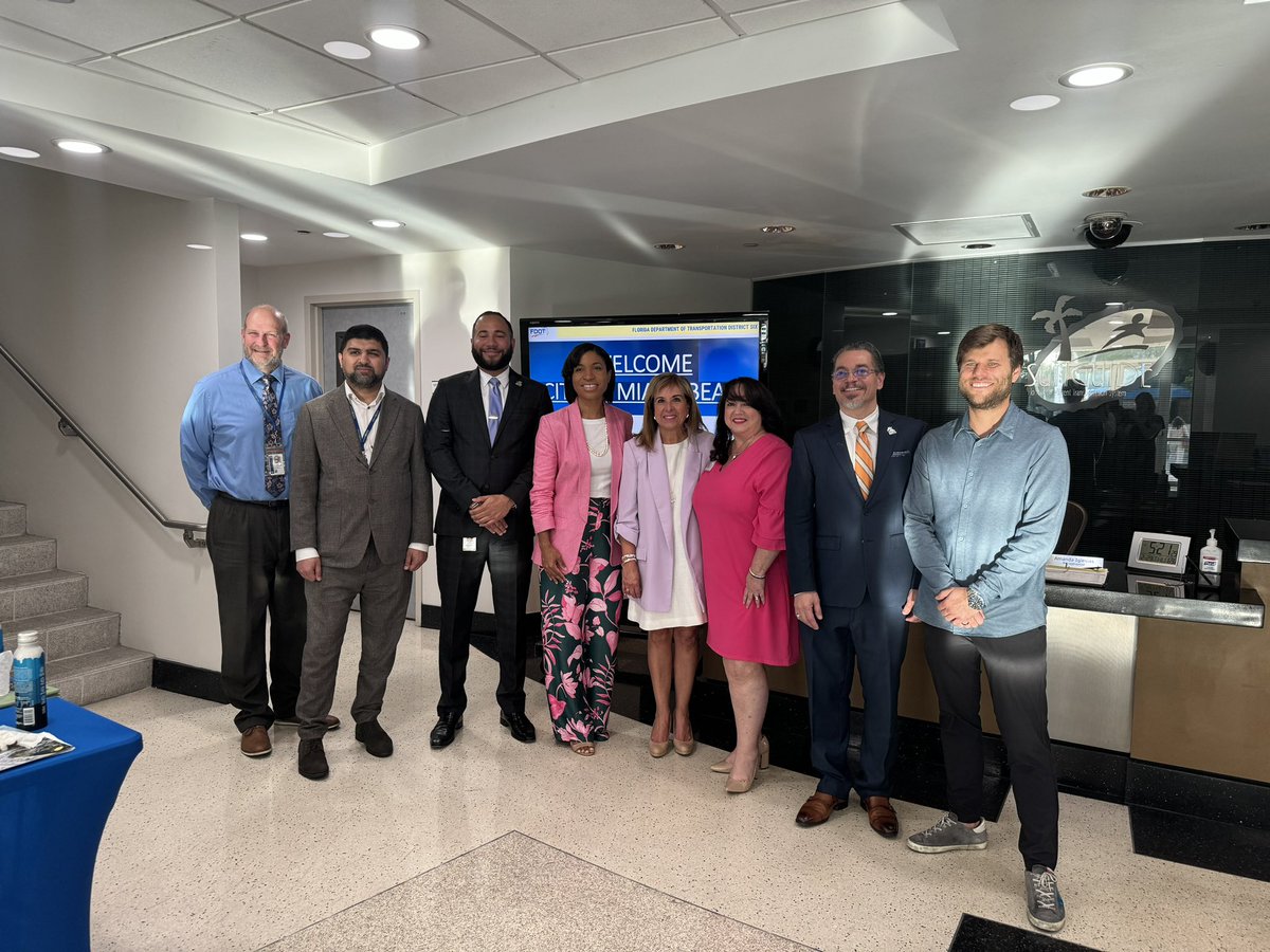 Alina T. Hudak (@cmbmanager_ath) on Twitter photo Thank you to <a href="/MyFDOT_Miami/">FDOT District 6</a> for the tour of our Miami Beach Traffic Management Center. This one-of-a-kind facility will allow city staff to be integrated with FDOT and <a href="/GoMiamiDade/">Miami-Dade DTPW</a> staff in an effort to improve traffic in our city. Thank you to <a href="/MyFDOT_Miami/">FDOT District 6</a> for the tour of our Miami Beach Traffic Management Center. This one-of-a-kind facility will allow city staff to be integrated with FDOT and <a href="/GoMiamiDade/">Miami-Dade DTPW</a> staff in an effort to improve traffic in our city.