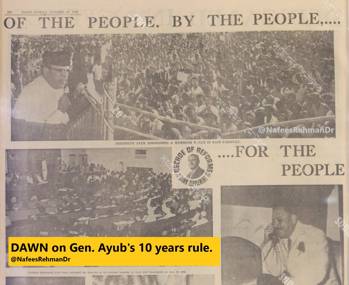 Acc. to DAWN, the military dictator Gen. Ayub Khan's 10+ years rule was *revolutionary* and was 'OF THE PEOPLE. BY THE PEOPLE,. ...FOR THE PEEOPLE'. DAWN, as an institution, has a long shameful anti-democracy legacy and it's not out-of-character for them to publish such Op-Eds.