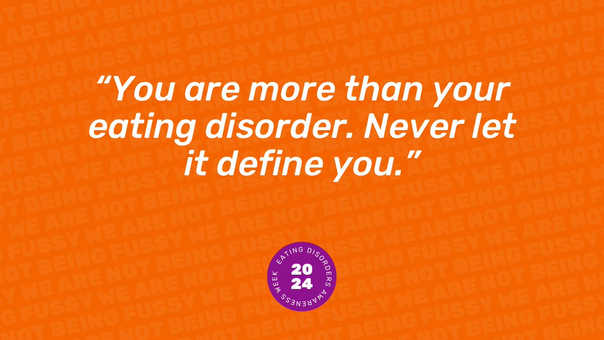 'You are more than your eating disorder, never let it define you.” We asked people affected by ARFID – those experiencing it themselves + those caring for a loved one – what they would like people to know. Read what they'd like you to know below👇 bit.ly/42VGtWE