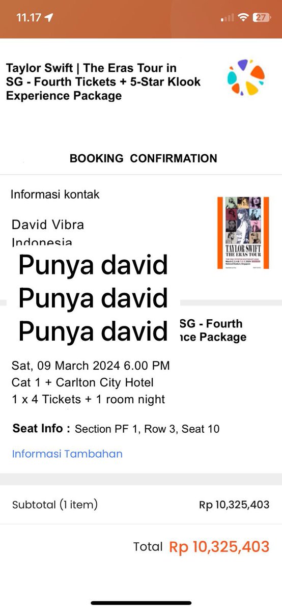 pokkemen_'s tweet photo. THREAD SCAMMER TICKET TAYLOR SWIFT ERAS TOUR SINGAPORE

nama akun sekarang @/syukamixue 
lupa nama akun sebelumnya kalo ngga salah @/makesomenoise trus pernah berubah juga.

Dari awal sempet naruh curiga sama ini bangsat / biadab karena WA nya ada info soal disappear message itu https://t.co/90DuQFbGdA