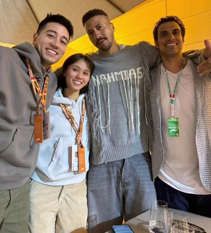 Miles Chamley-Watson with Gerek Meinhardt, Lee Kiefer and Shawn Doss on race day at the Bahrain Grand Prix.

GM - IG story.

#BahrainGP #BahrainGrandPrix #F1 #F12024 #mileschamleywatson