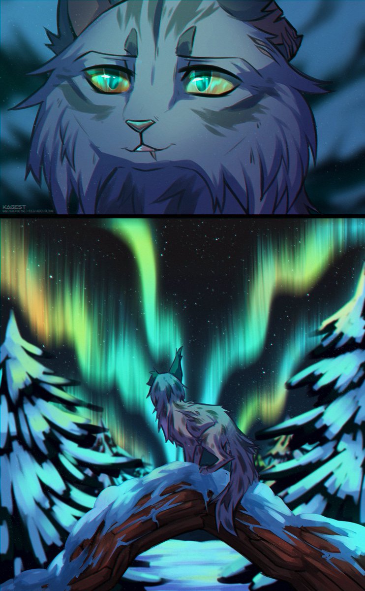 Kagest4's tweet image. Some gifts for friends with their Warrior cats characters 
#warriorcats #felineart #digitalart