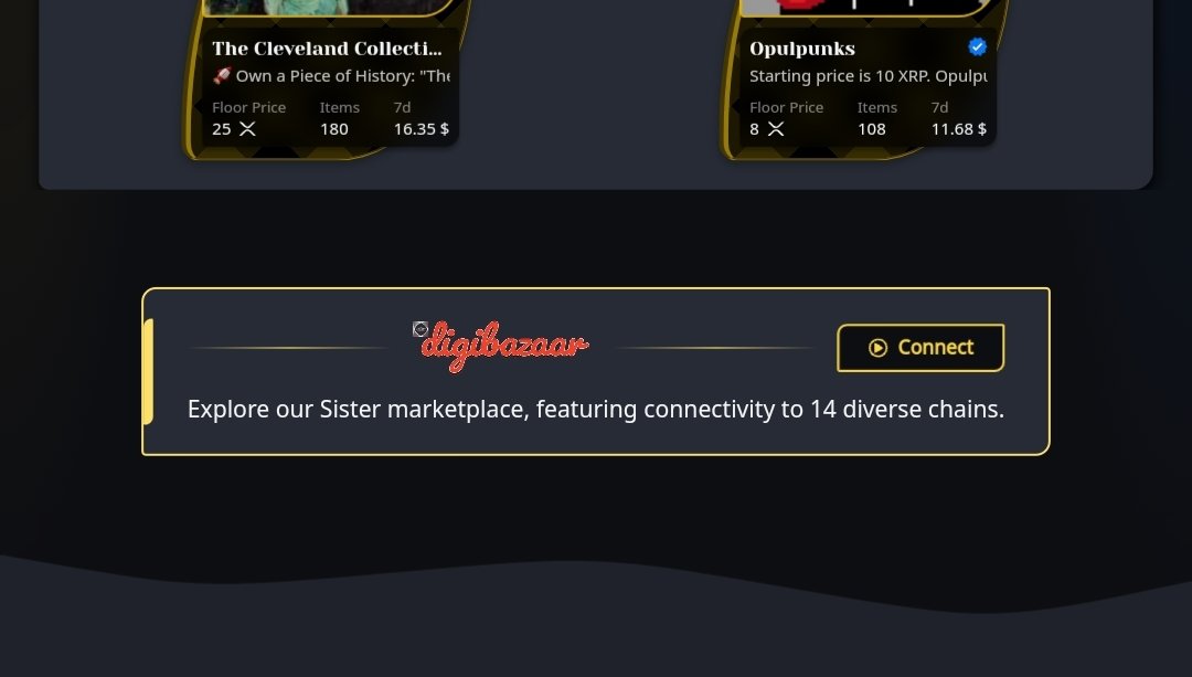 Good Morning #XRPCommunity We are happy to announce..

You can now find a link to our sister Marketplace @tucdigibazaar on the landing page of the #OPXMarketplace 💯

Feel free to check them out and see all the other chains that are connected with ❤️.

#OpulenceX #SpreadTheWords